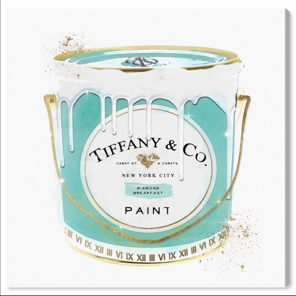 Blue Soup Can Canvas Print